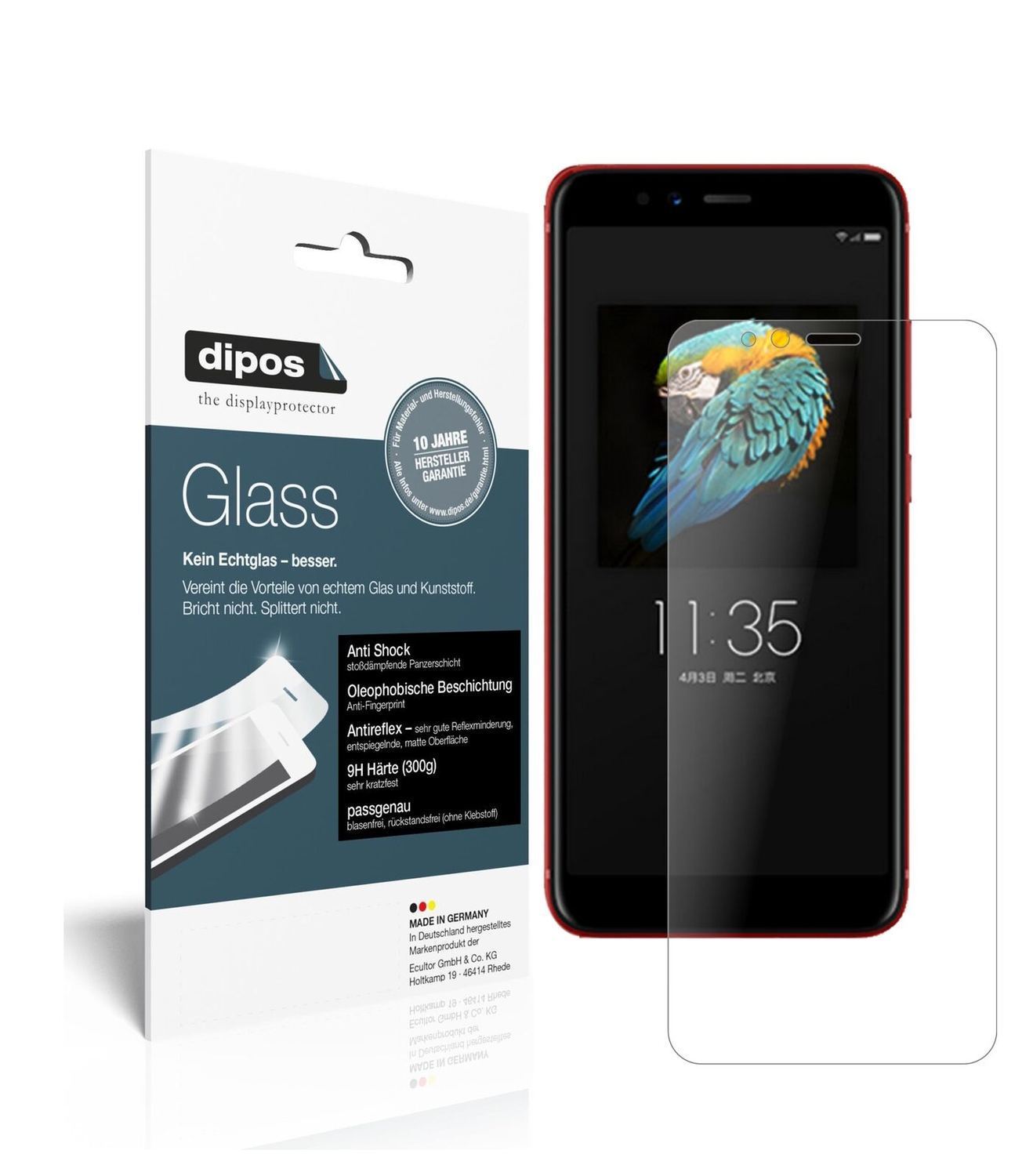 1x 9H Schutzfolie matt für Lenovo S5 (2018) Panzer (2)