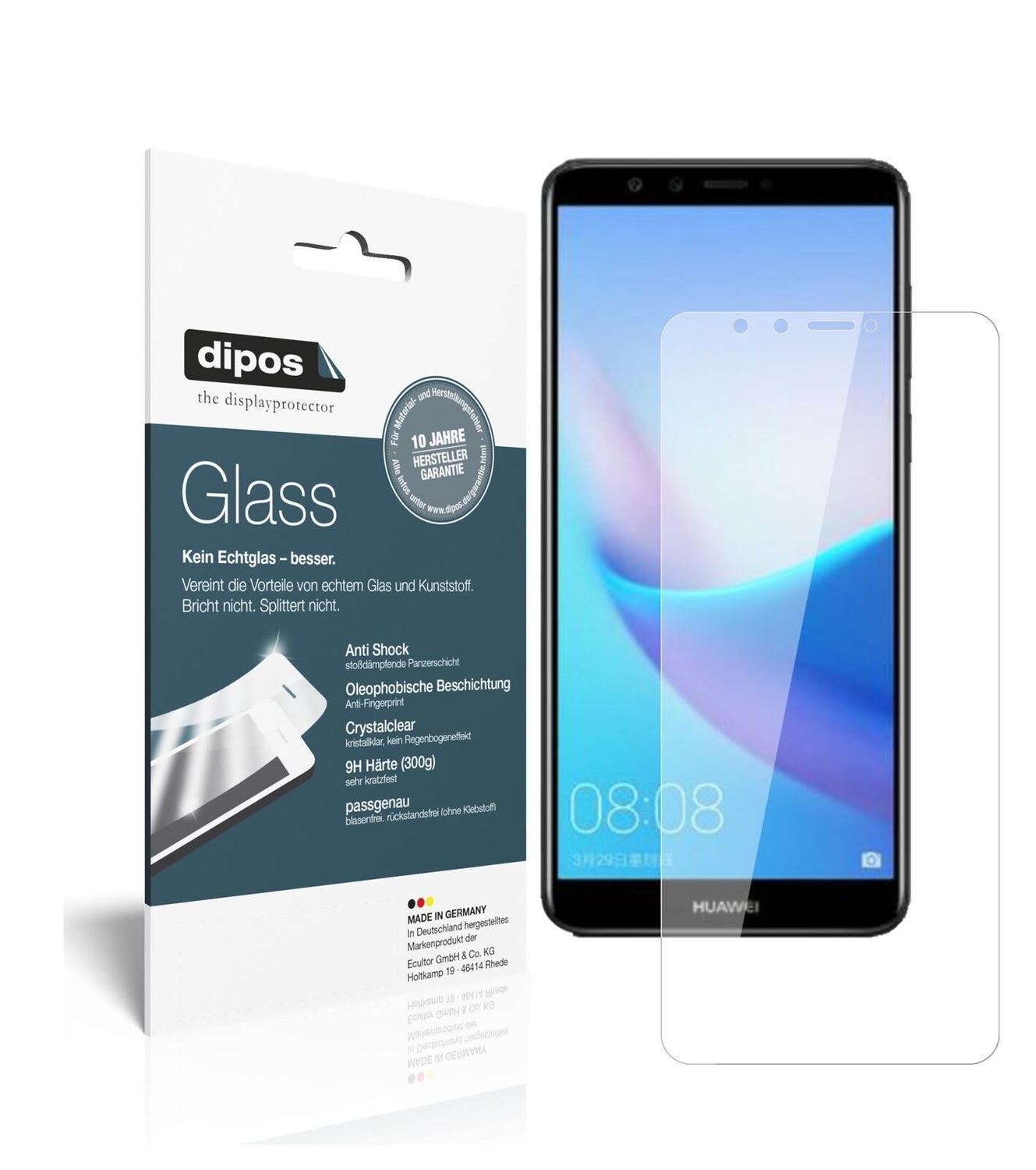 1x 9H Schutzfolie für Huawei Enjoy 8e Panzerfolie (2)