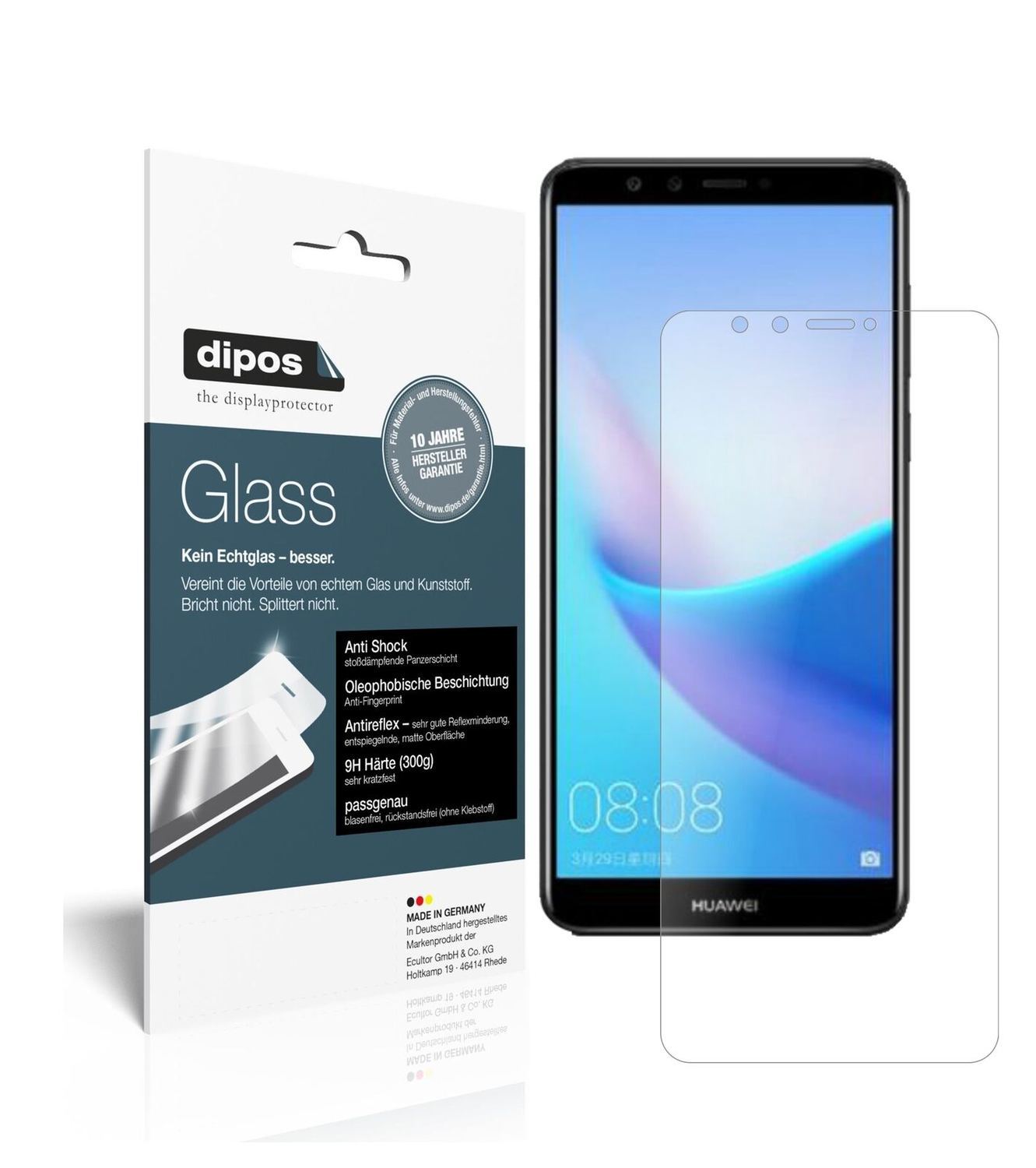 1x 9H Schutzfolie matt für Huawei Enjoy 8 Plus Pan (2)