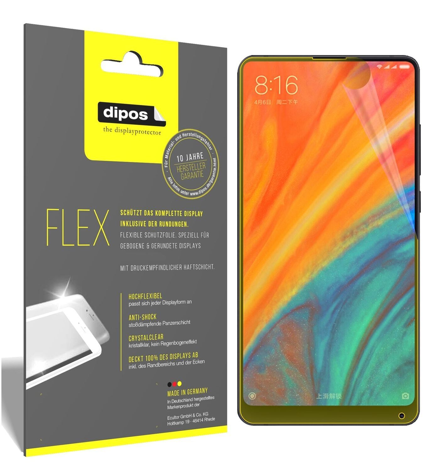 2x 3D Full Cover Schutzfolie für Xiaomi Mi Mix 2S (2)