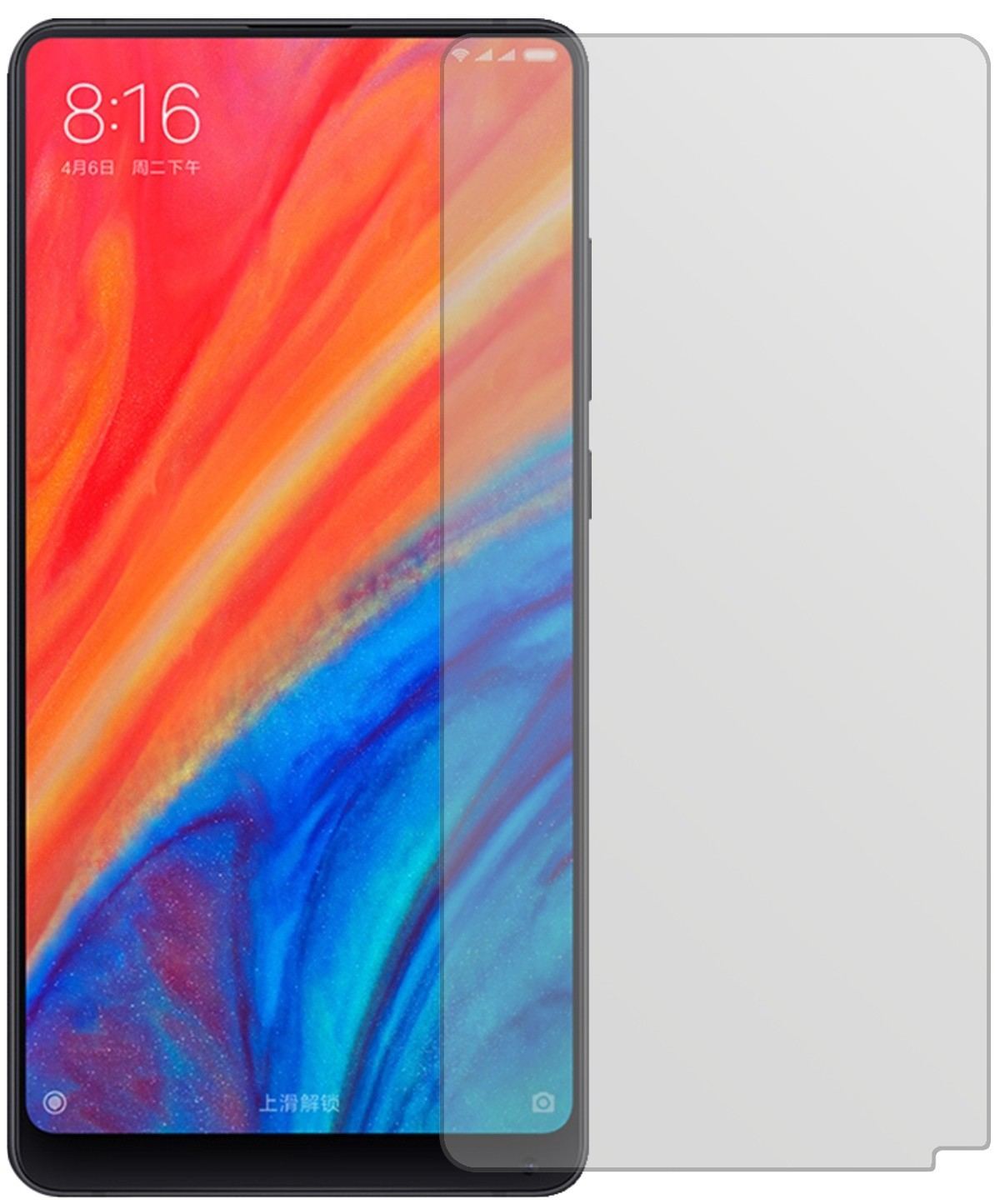2x Schutzfolie matt für Xiaomi Mi Mix 2S Display-S (2)