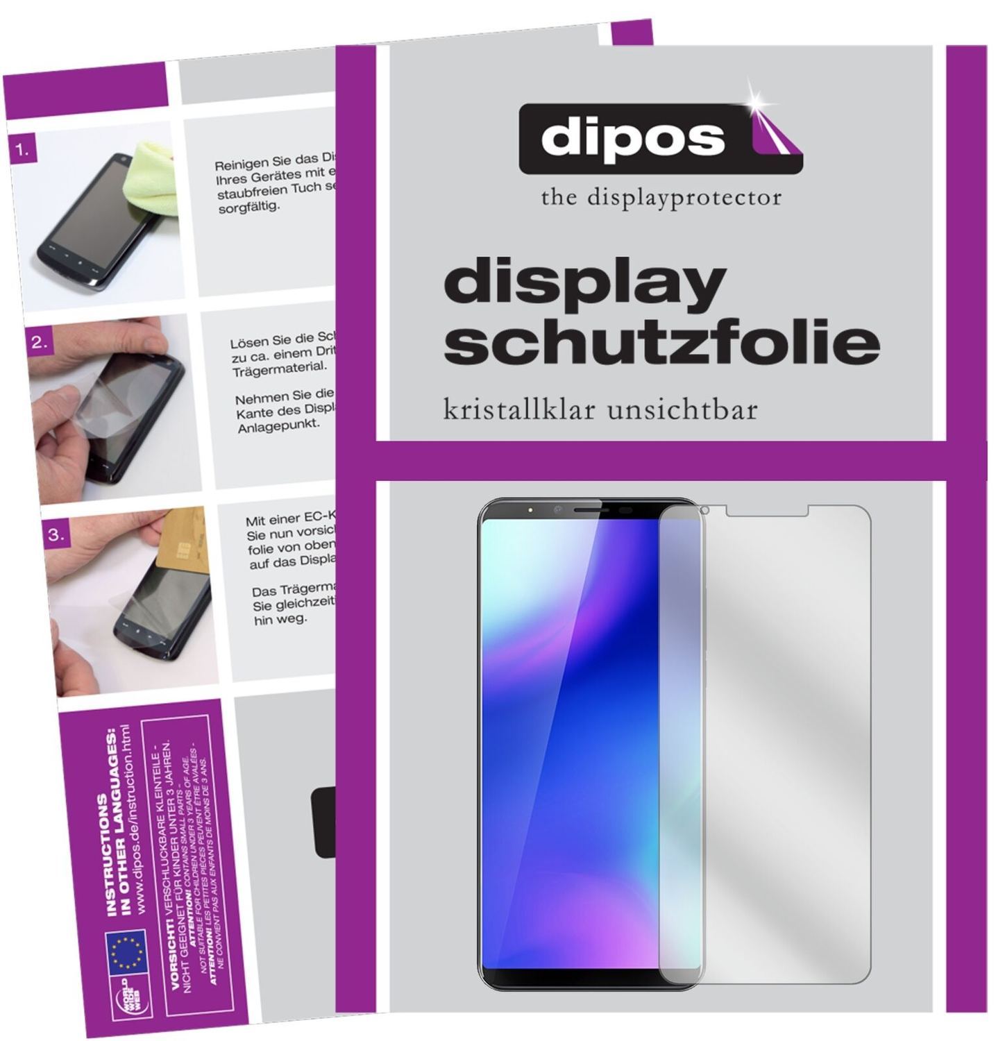 5x Schutzfolie klar für Cubot X18 Plus Display-Sch (2)