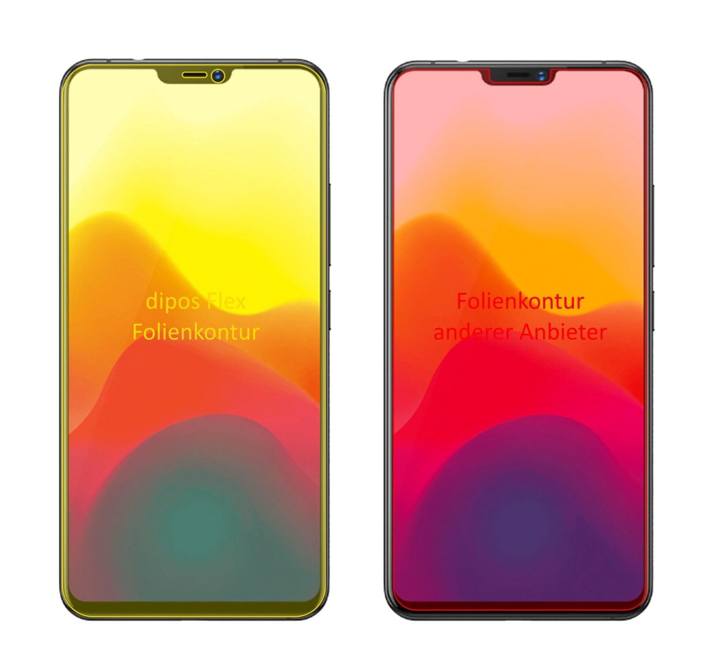2x 3D Full Cover Schutzfolie für Vivo X21 (1)