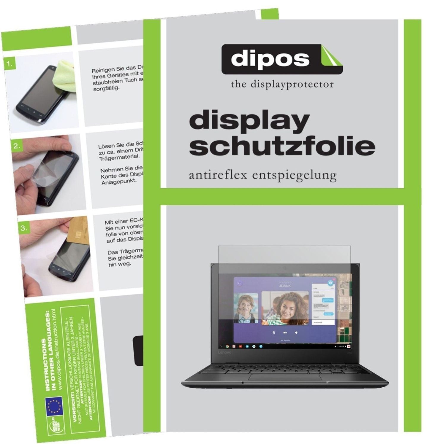 1x Schutzfolie matt für Lenovo 100e Chromebook Dis (2)