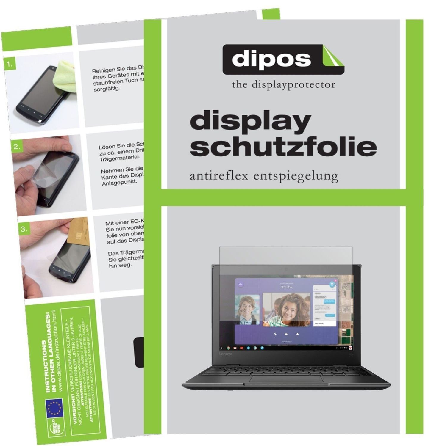 1x Schutzfolie matt für Lenovo 100e Chromebook Dis (2)