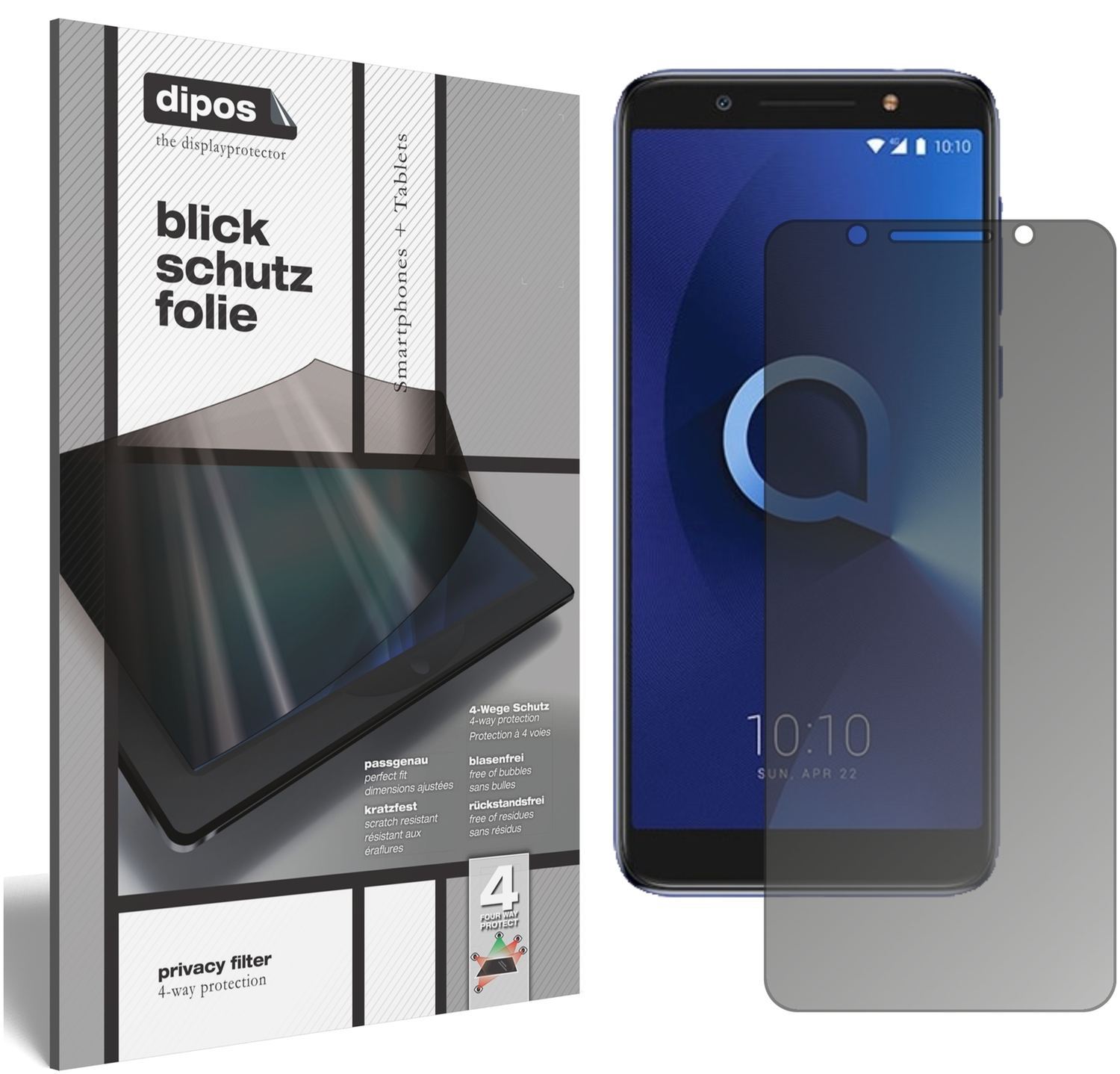 Blickschutzfolie für Alcatel 3X matt Schutzfolie P (1)