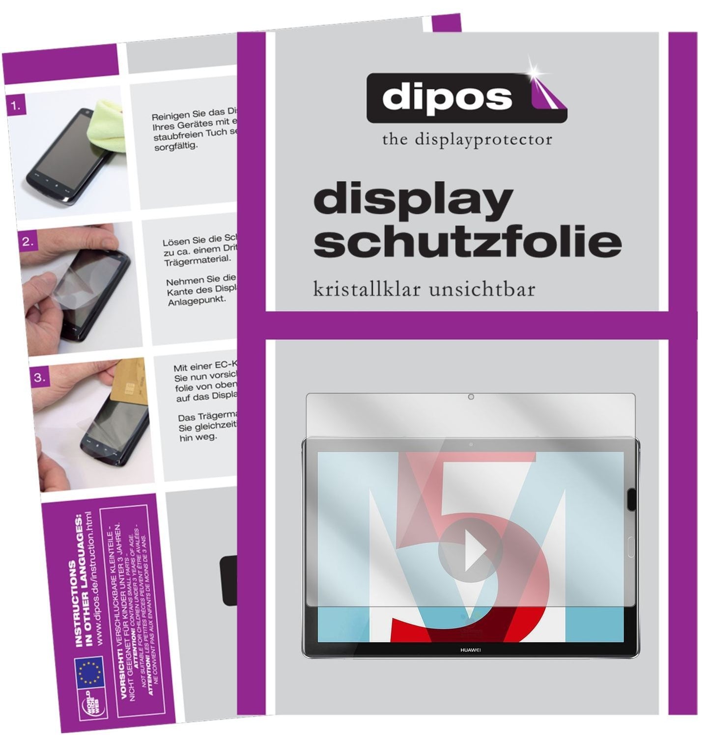 2x Schutzfolie klar für Huawei Mediapad M5 Pro 10  (1)