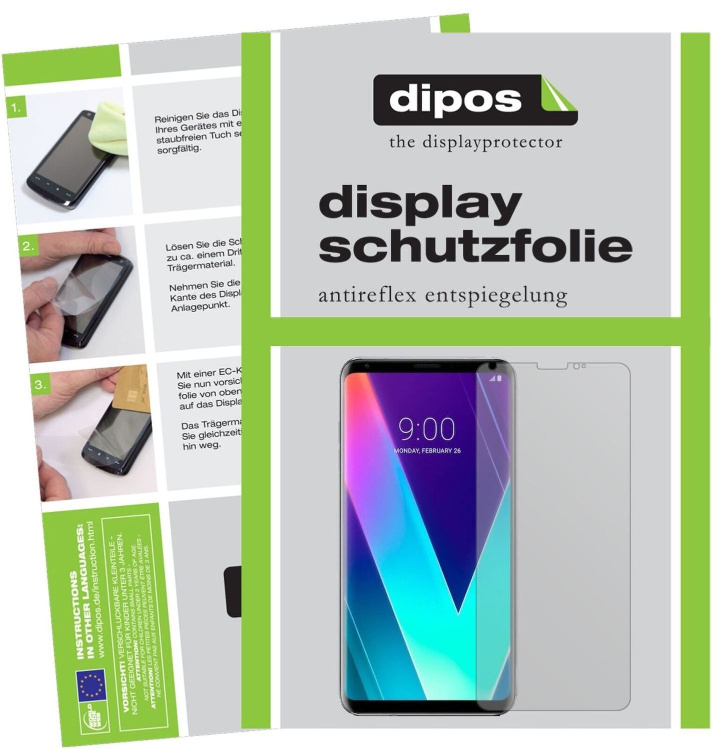 5x Schutzfolie matt für LG V30S+ ThinQ Display-Sch (2)