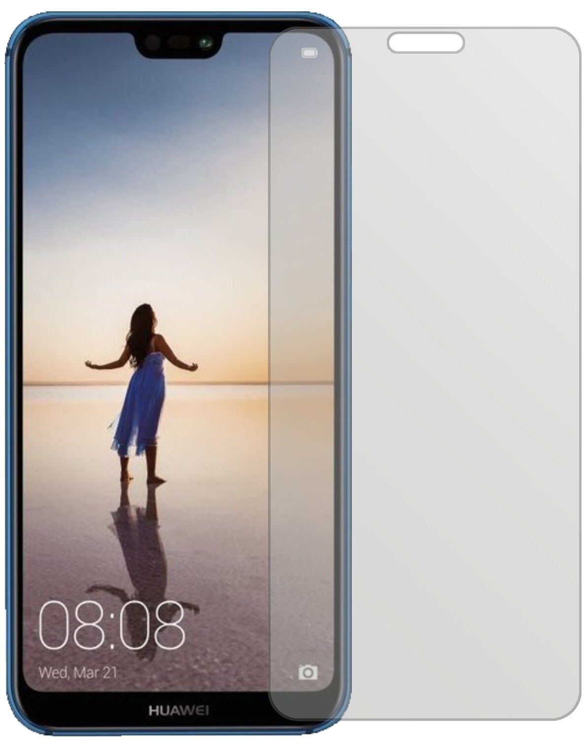 5x Schutzfolie matt für Huawei P20 Lite Display-Sc (1)