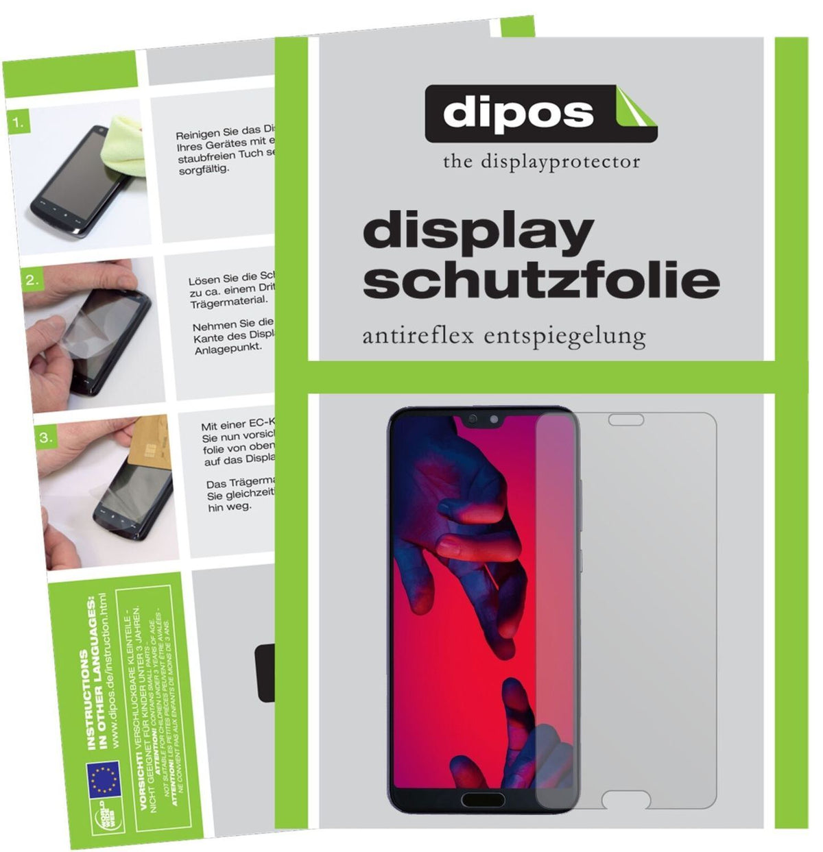 5x Schutzfolie matt für Huawei P20 Pro Display-Sch (2)