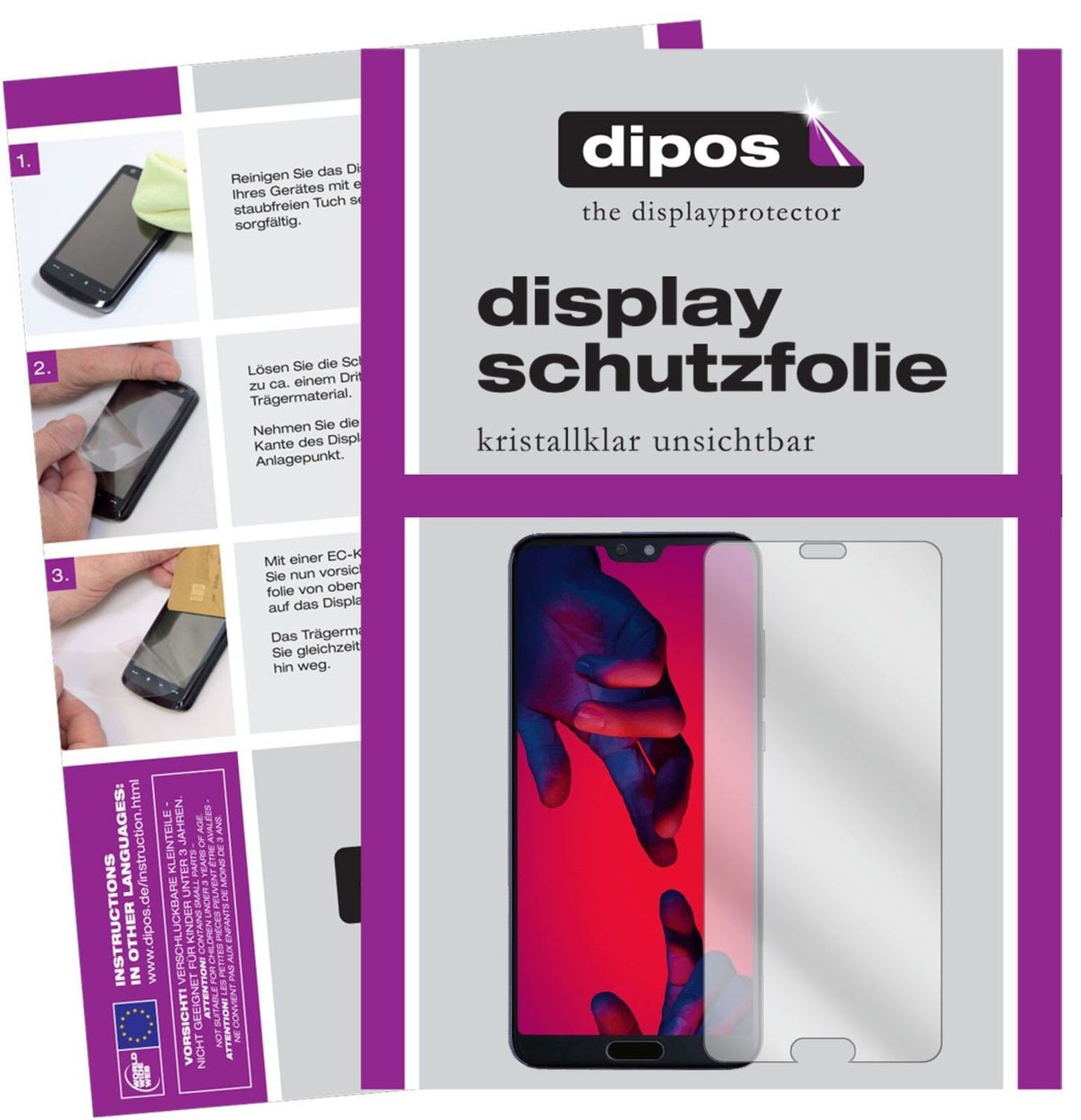 5x Schutzfolie klar für Huawei P20 Pro Display-Sch (2)