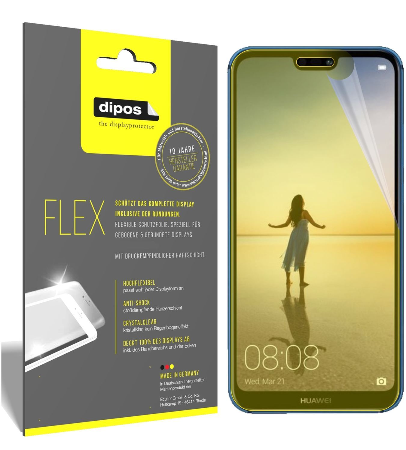 3x 3D Full Cover Schutzfolie für Huawei P20 Lite (1)