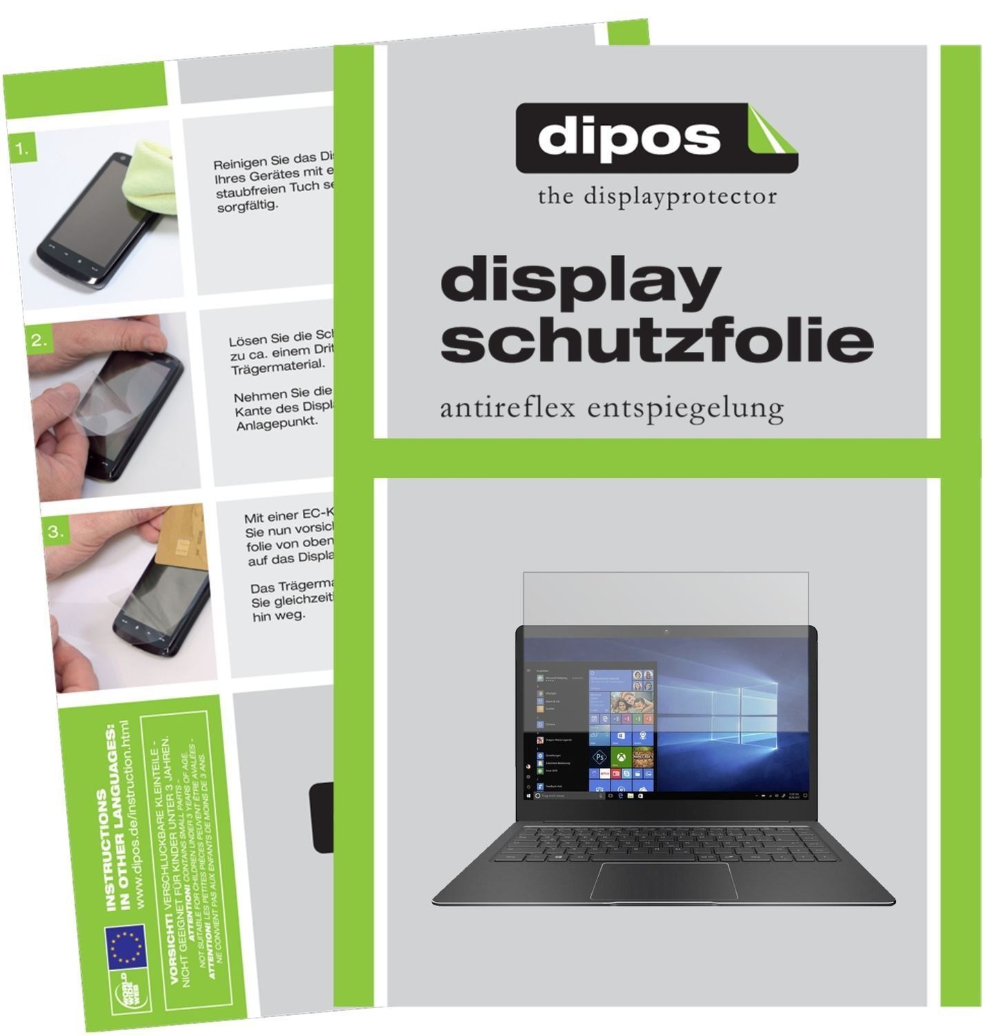 2x Schutzfolie matt für Trekstor Primebook P14 Dis (1)