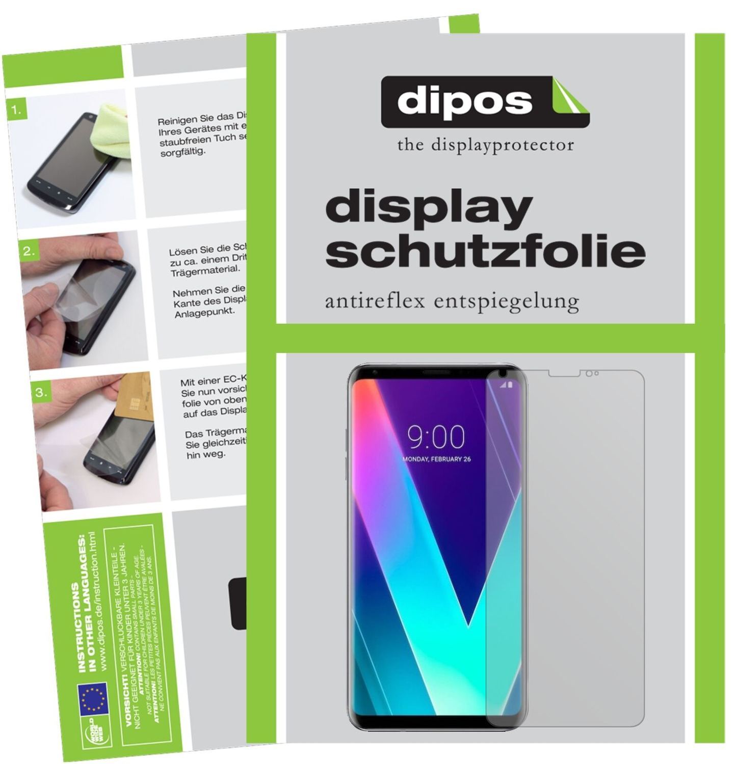 1x Schutzfolie matt für LG V30S ThinQ Display-Schu (2)