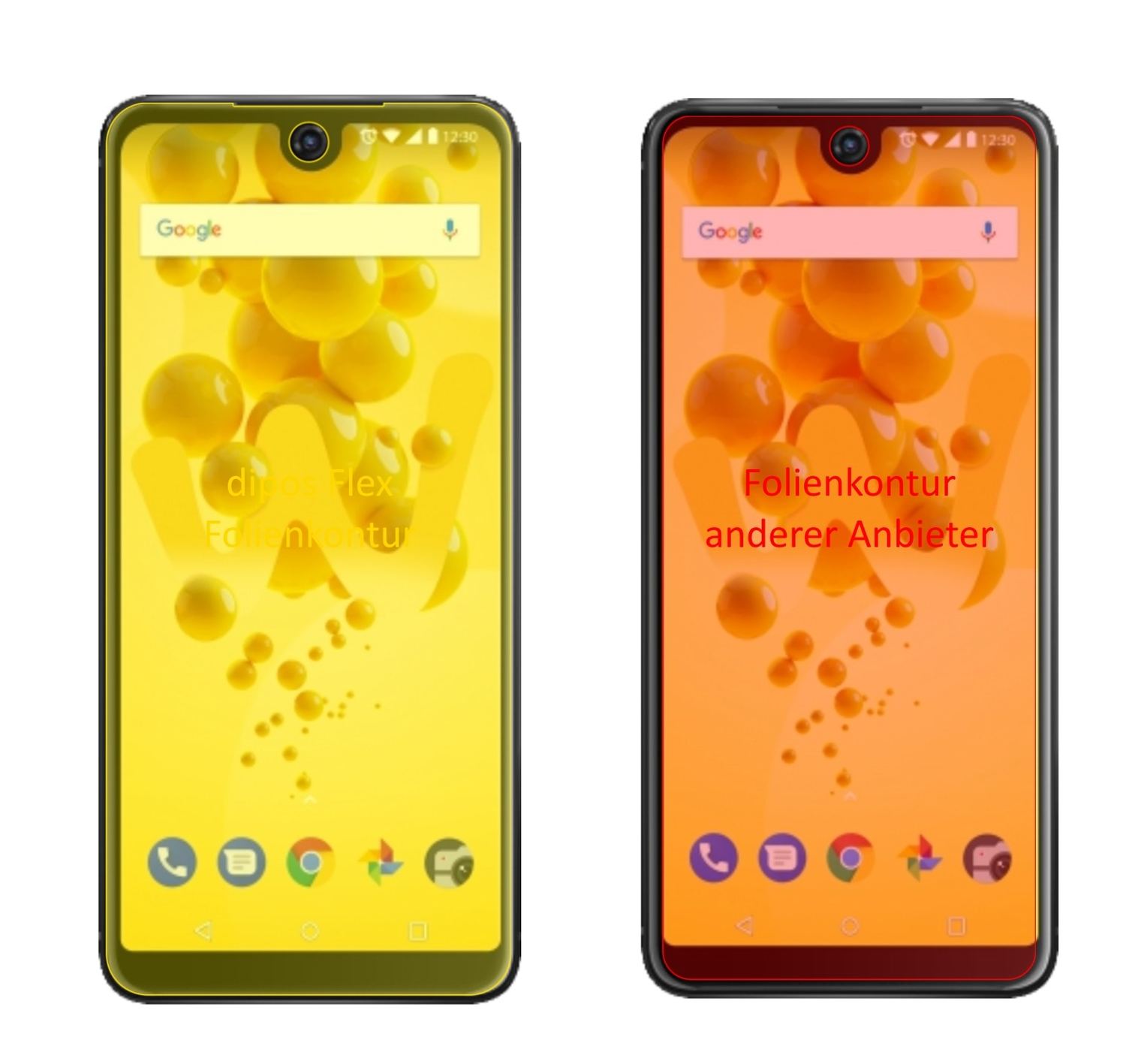 3x 3D Full Cover Schutzfolie für Wiko View 2 (2)