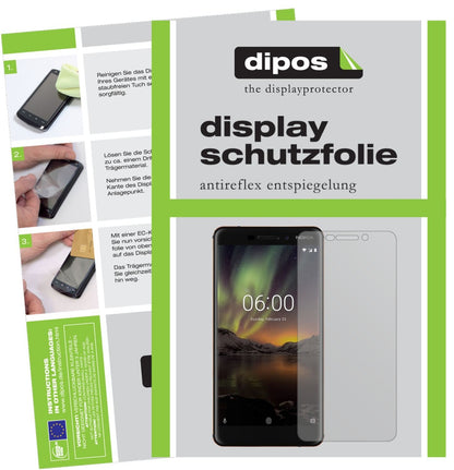 2x Schutzfolie matt für Nokia 6 (2018) Display-Sch (1)