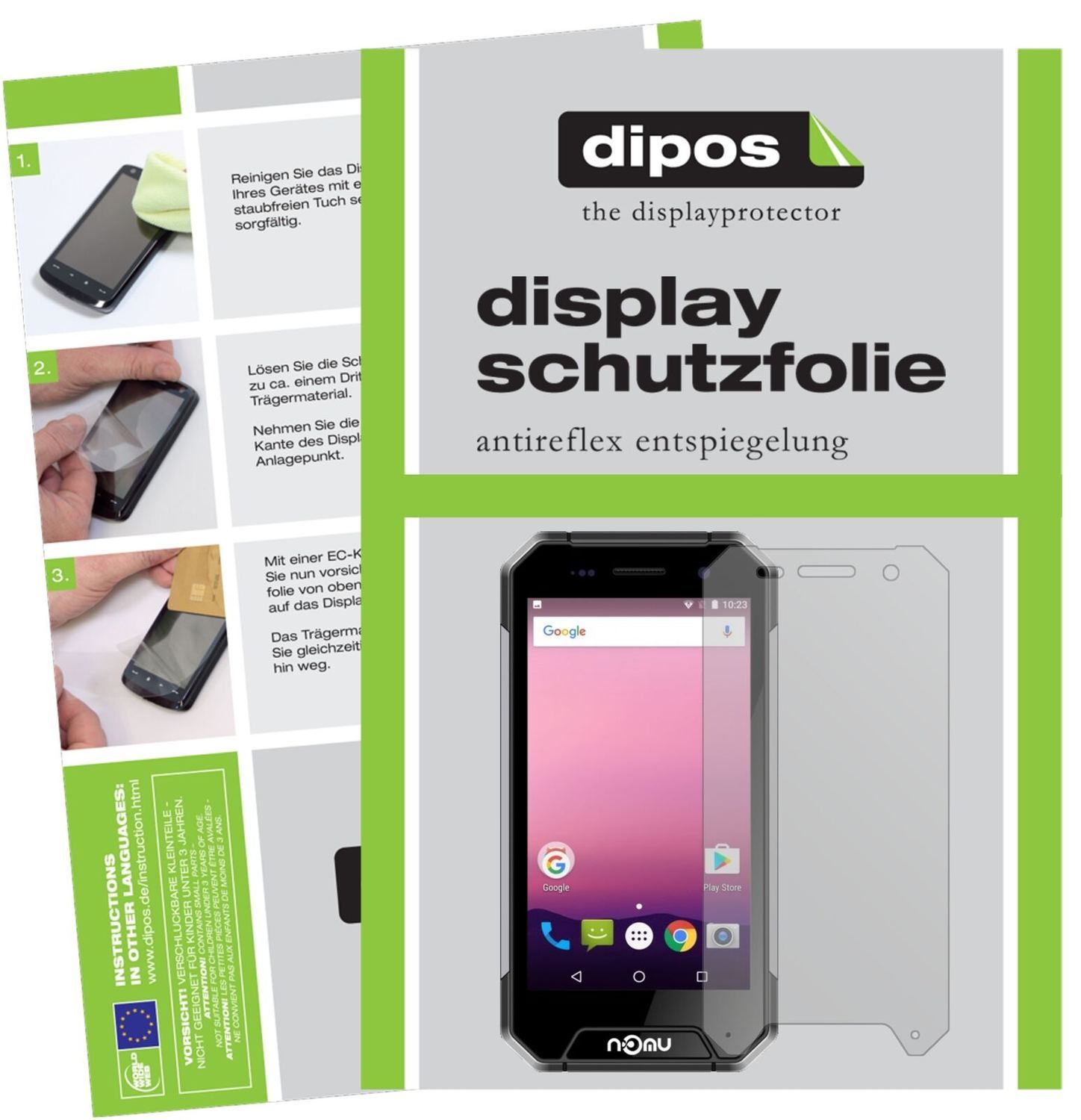 5x Schutzfolie matt für Nomu S30 Mini Display-Schu (2)
