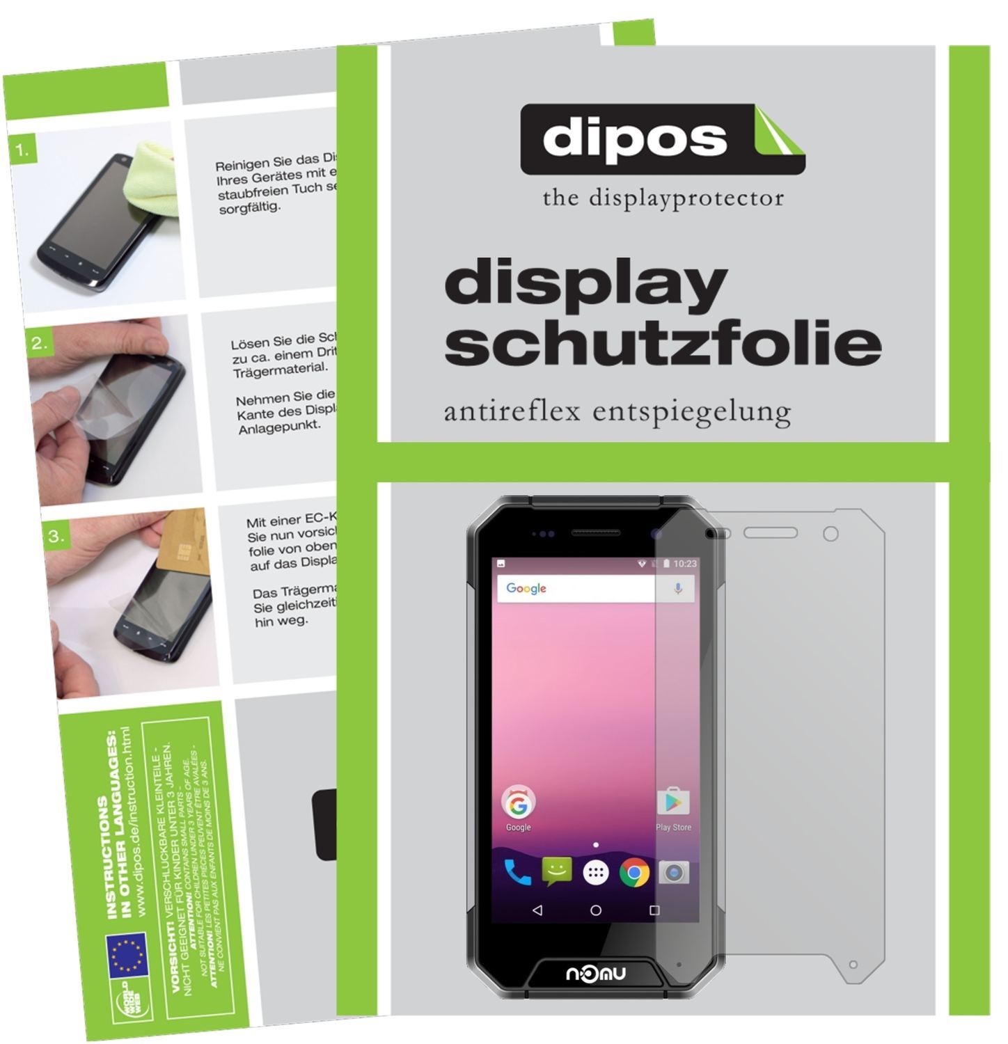 2x Schutzfolie matt für Nomu S30 Mini Display-Schu (1)