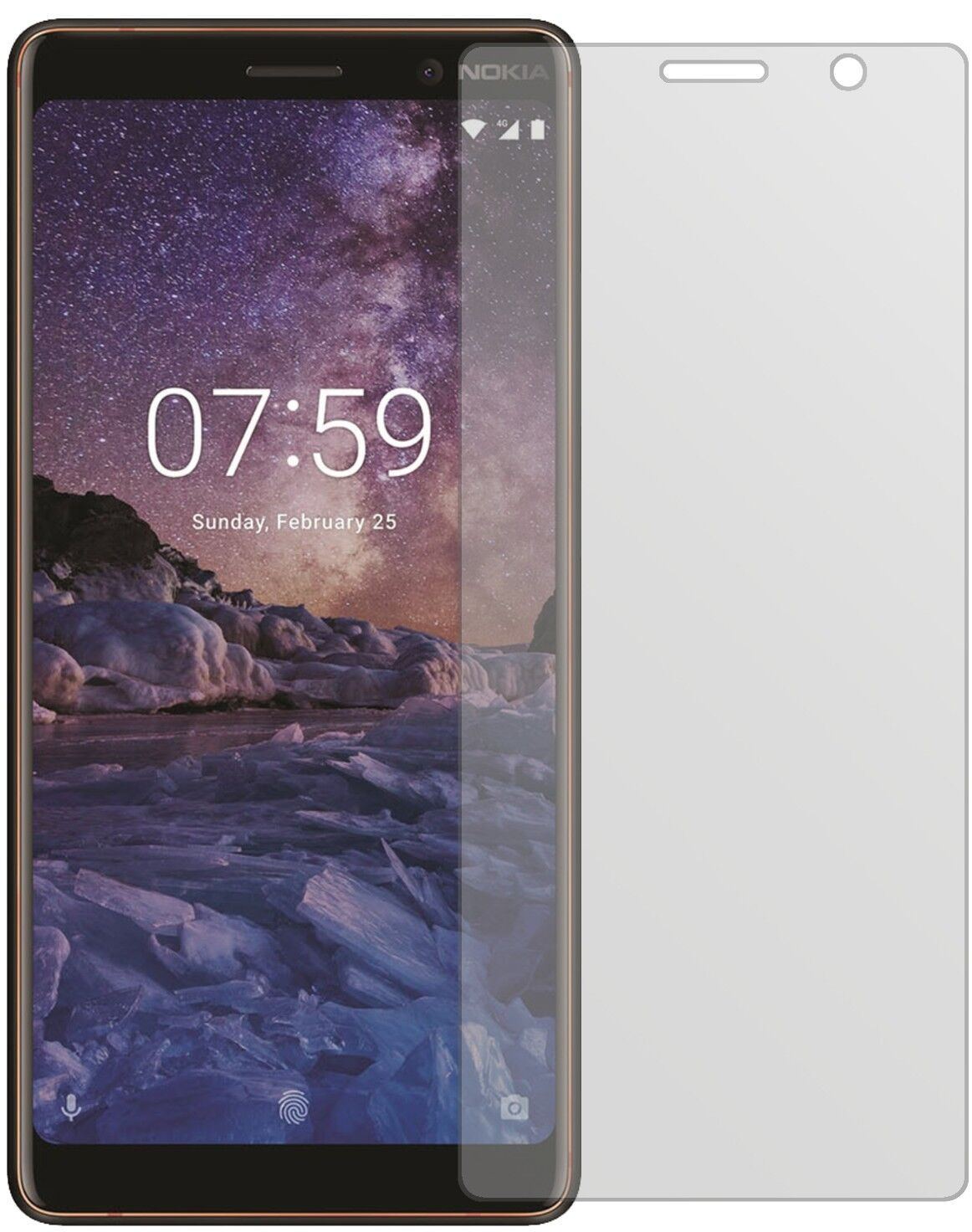 1x Schutzfolie matt für Nokia 7 Plus Display-Schut (1)