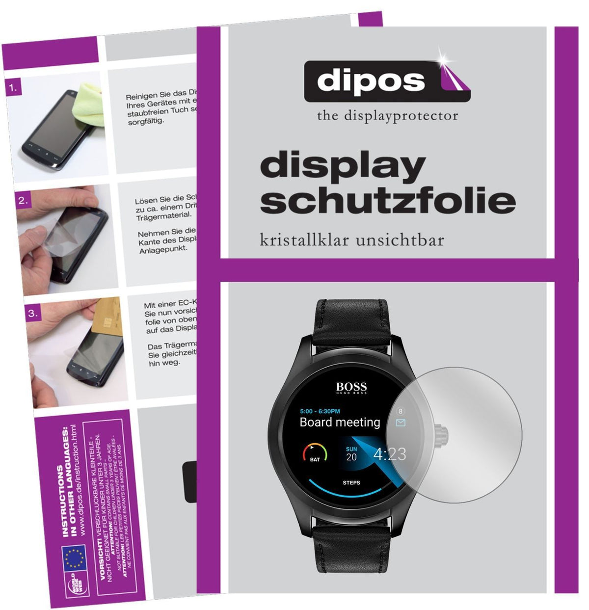 6x Schutzfolie klar für Hugo Boss Touch Display-Sc (1)