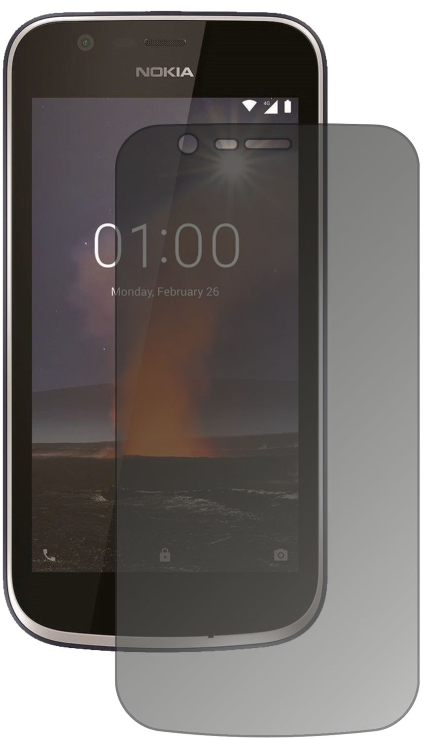 Blickschutzfolie für Nokia 1 matt Schutzfolie Priv (1)