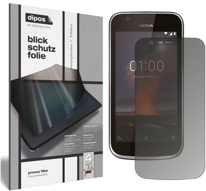 Blickschutzfolie für Nokia 1 matt Schutzfolie Priv (2)