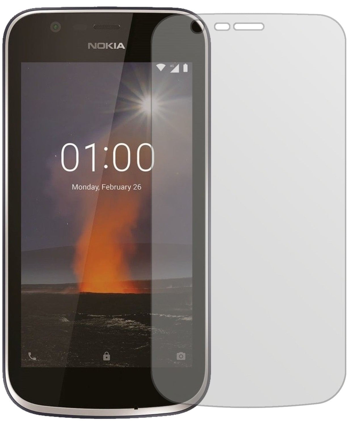 6x Schutzfolie matt für Nokia 1 Display-Schutzfoli (2)