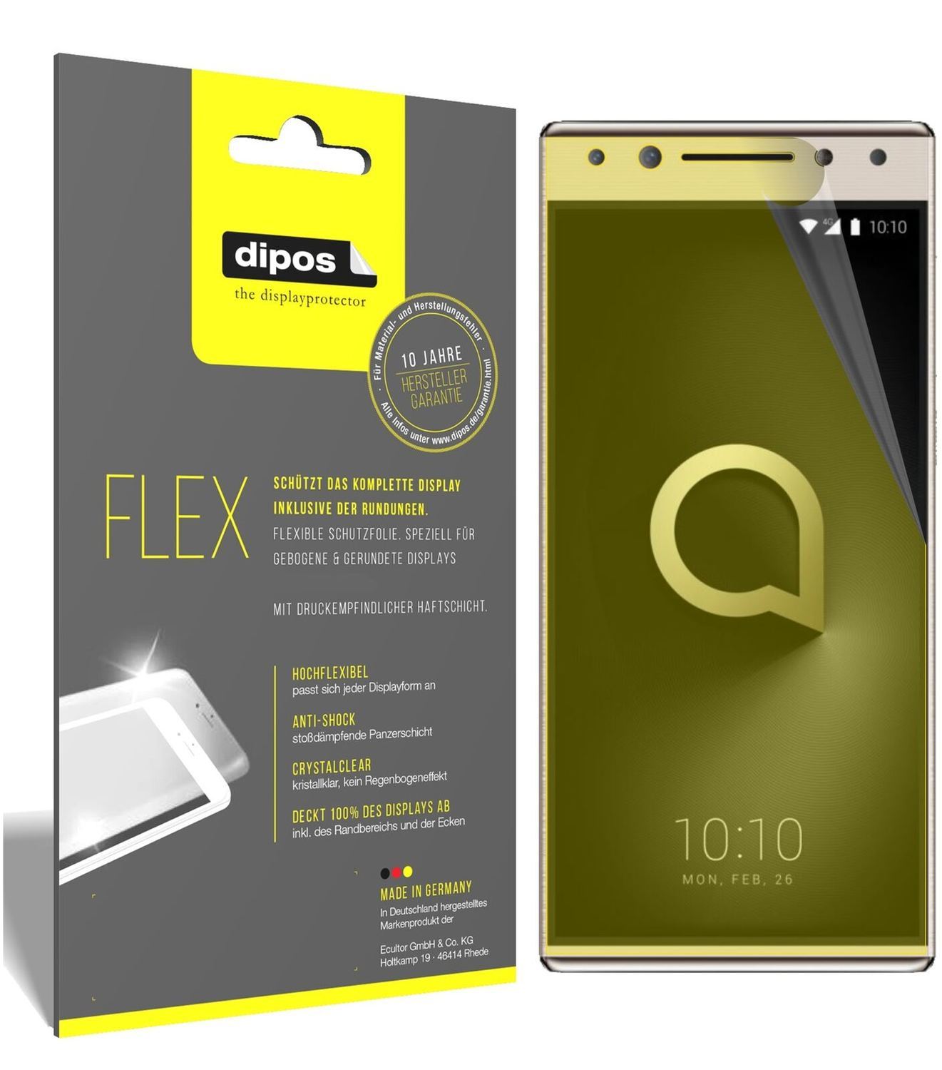 2x 3D Full Cover Schutzfolie für Alcatel 5 (2)