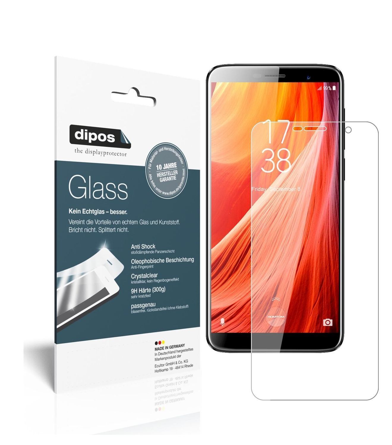 1x 9H Schutzfolie für HOMTOM S7 Panzerfolie (2)