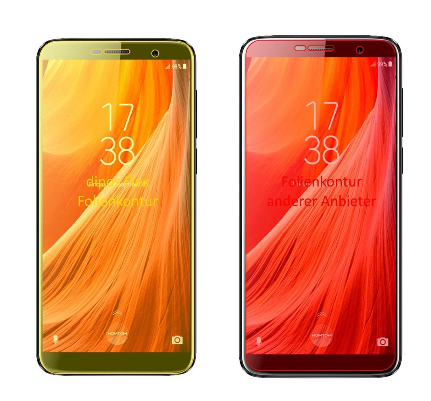 2x 3D Full Cover Schutzfolie für HOMTOM S7 (1)
