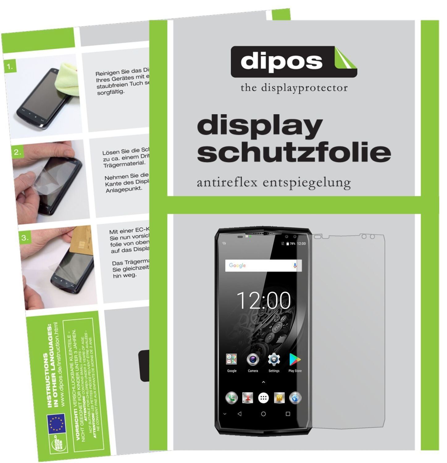 5x Schutzfolie matt für Oukitel K10 Display-Schutz (2)