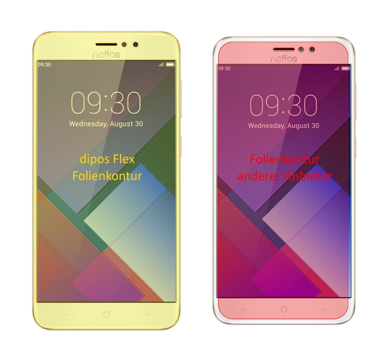 3x 3D Full Cover Schutzfolie für TP-Link Neffos C7 (2)