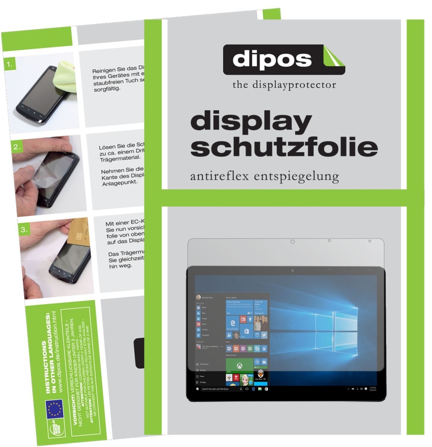 2x Schutzfolie matt für Chuwi Surbook Mini 10.8 Di (1)