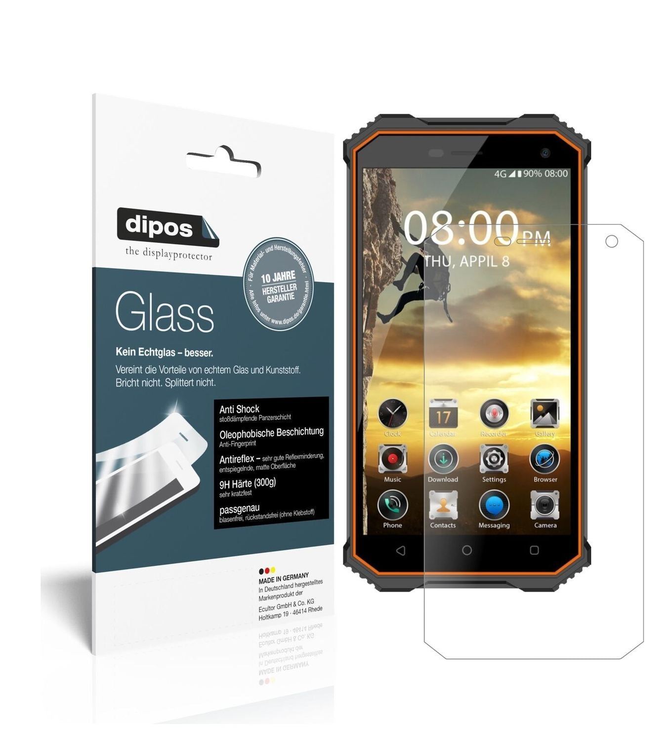 1x 9H Schutzfolie matt für Phonemax Rockey 2 Panze (2)