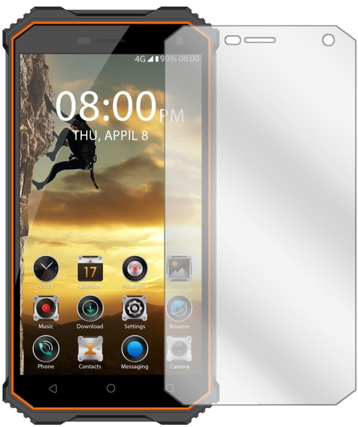 6x Schutzfolie klar für Phonemax Rockey 2 Display- (2)
