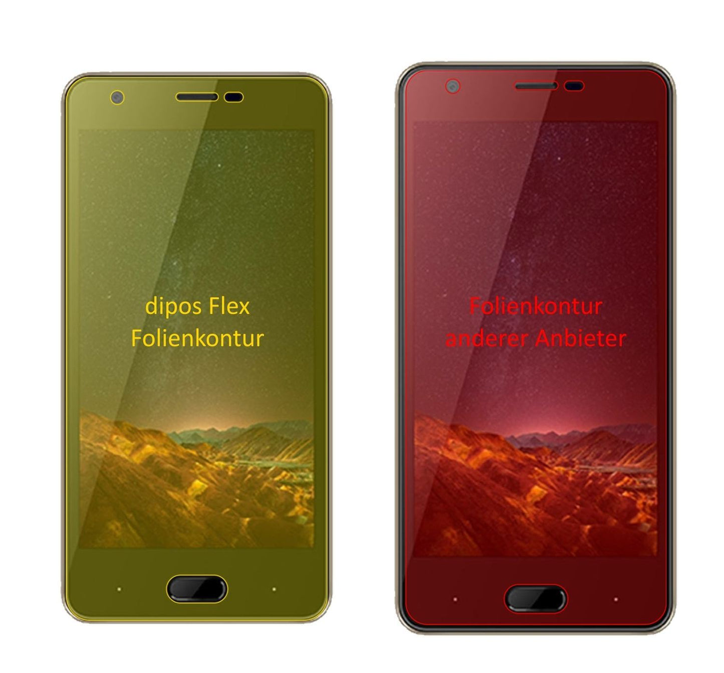3x 3D Full Cover Schutzfolie für Doogee X20L (2)