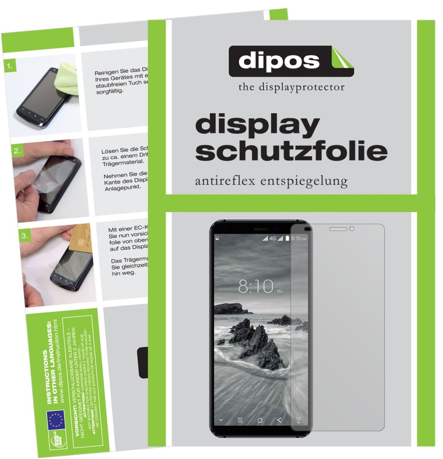 6x Schutzfolie matt für Blackview S6 Display-Schut (1)