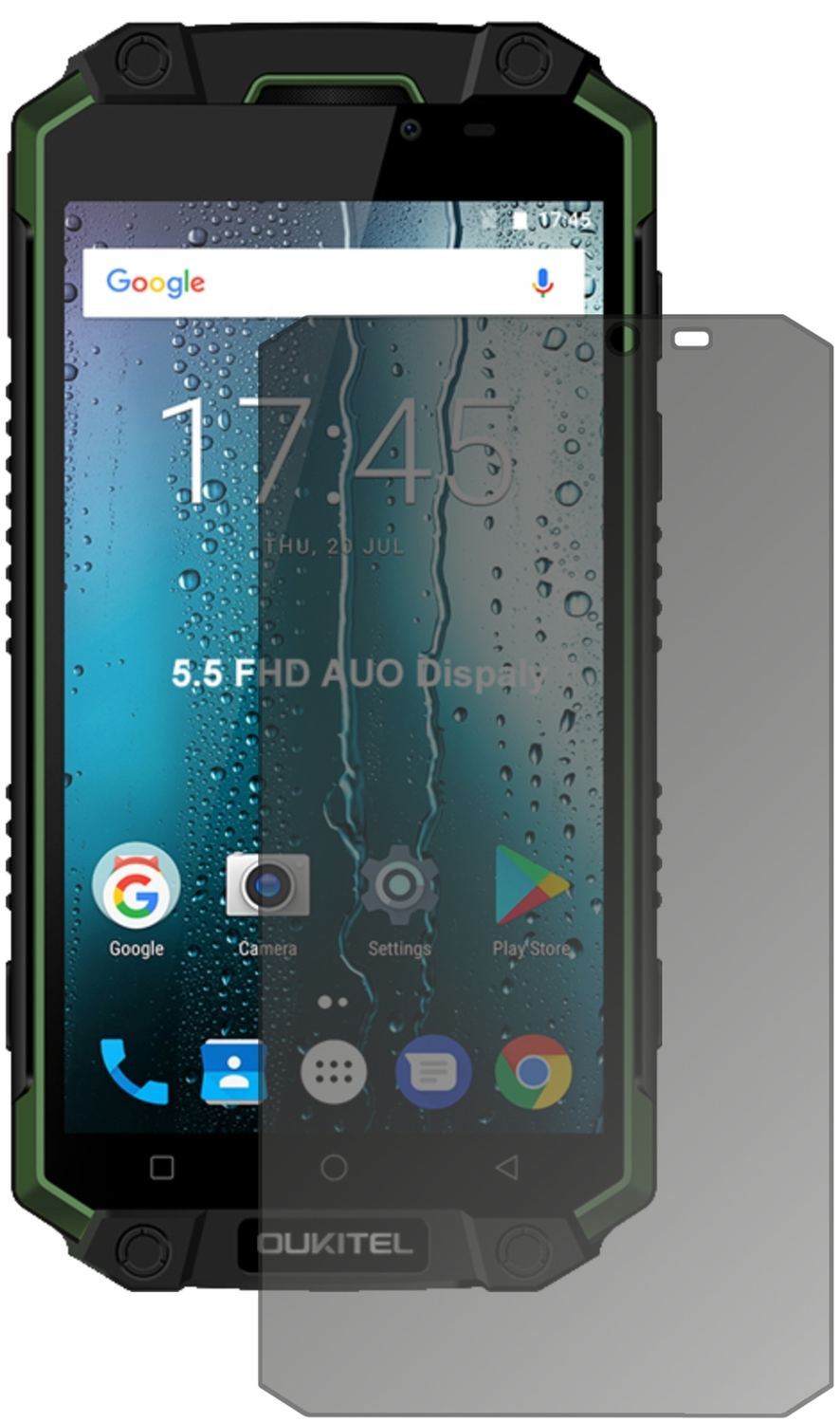 Blickschutzfolie für Oukitel K10000 Max matt Schut (2)