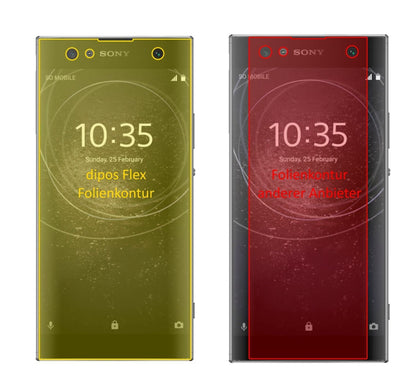 3x 3D Full Cover Schutzfolie für Sony Xperia XA2 U (2)