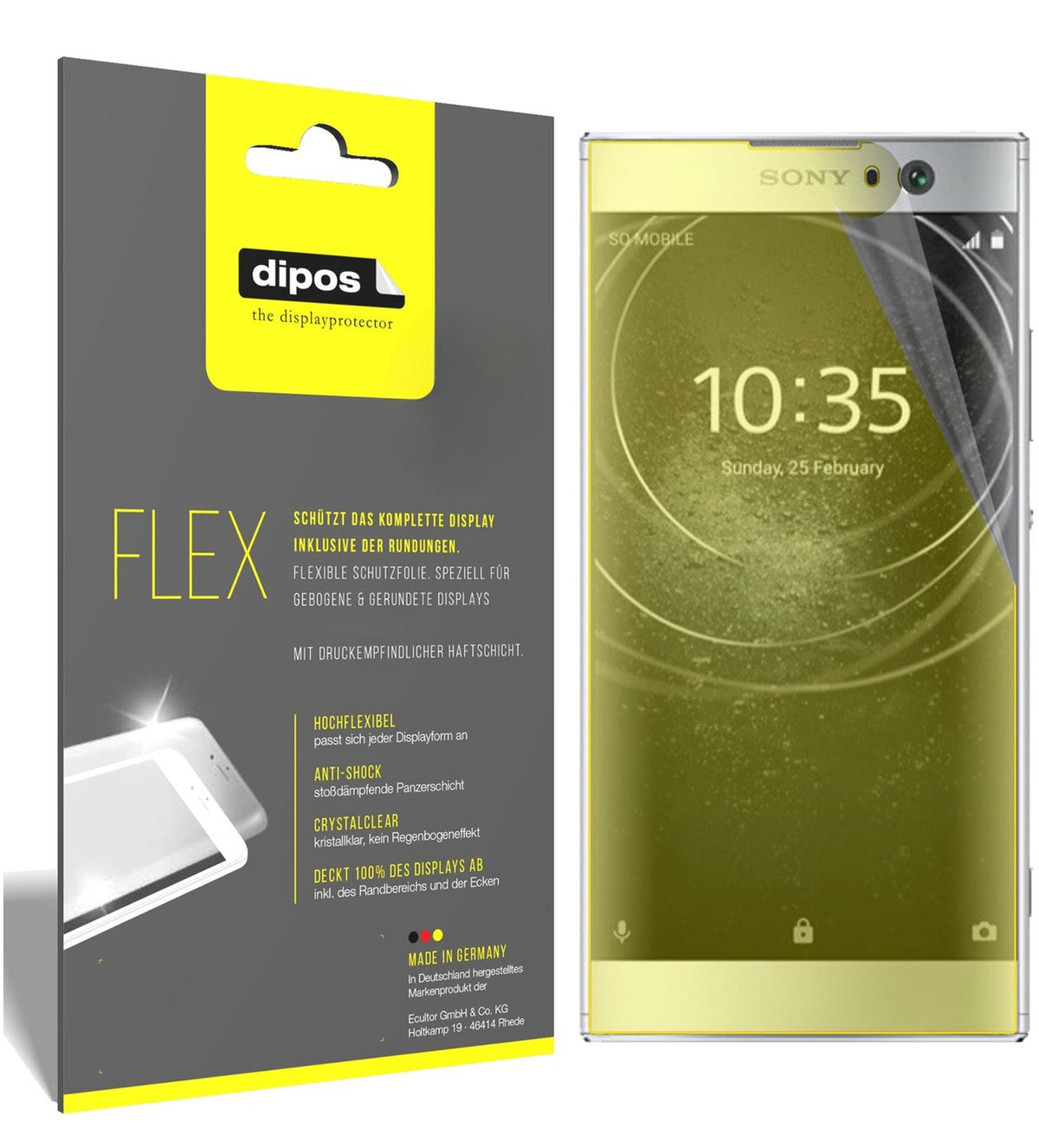 3x 3D Full Cover Schutzfolie für Sony Xperia XA2 (1)