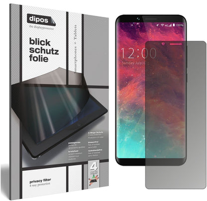 Blickschutzfolie für Umidigi S2 Lite matt Schutzfo (2)