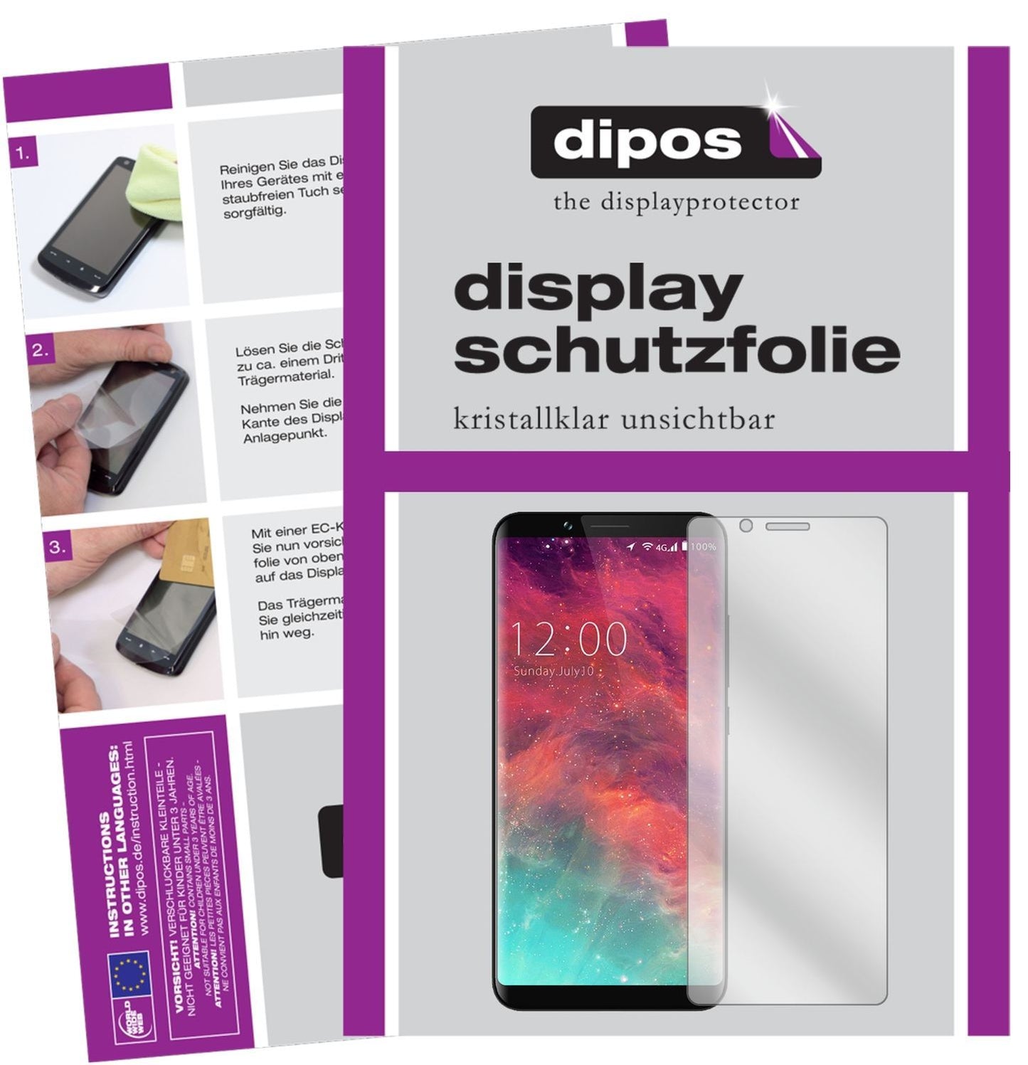 6x Schutzfolie klar für Umidigi S2 Lite Display-Sc (1)