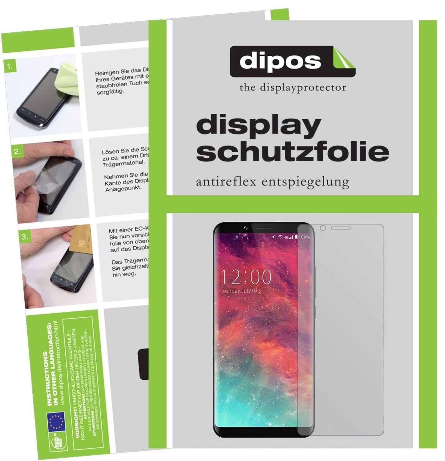2x Schutzfolie matt für Umidigi S2 Lite Display-Sc (1)