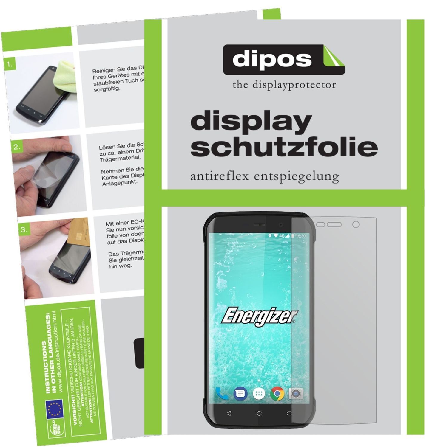5x Schutzfolie matt für Energizer Hard Case H550S  (2)