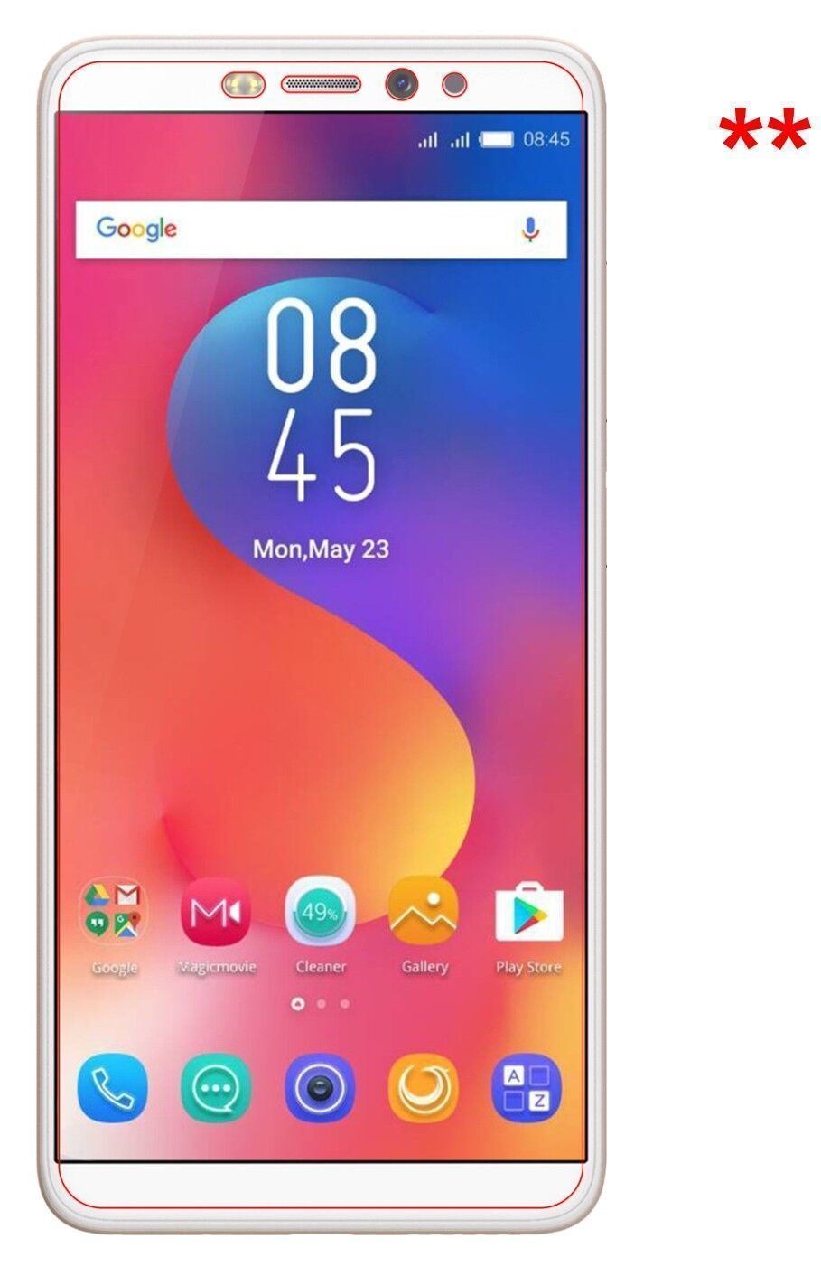 5x Schutzfolie klar für Infinix Hot S3 Display-Sch (5)