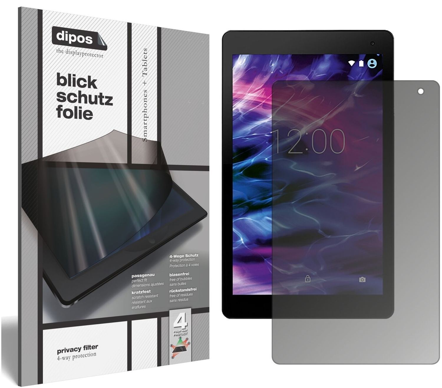 Blickschutzfolie für Medion Lifetab P10601 matt Sc (2)