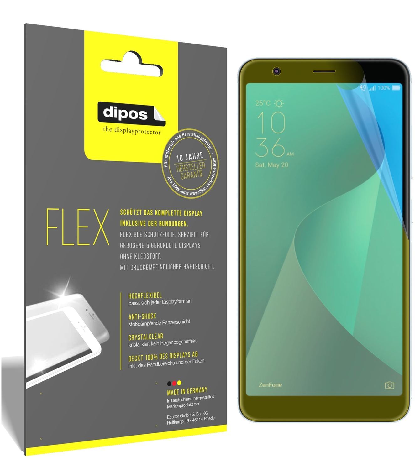 3x 3D Full Cover Schutzfolie für Asus ZenFone Max  (1)