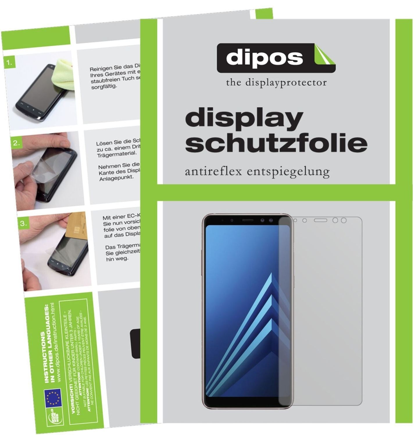 1x Schutzfolie matt für Samsung Galaxy A8 (2018) D (2)