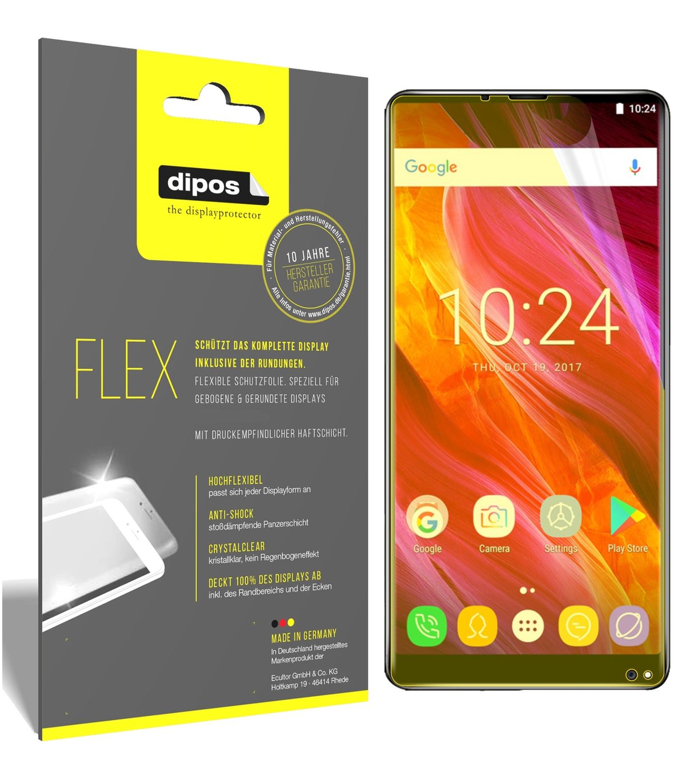 3x 3D Full Cover Schutzfolie für Oukitel Mix 2 (1)