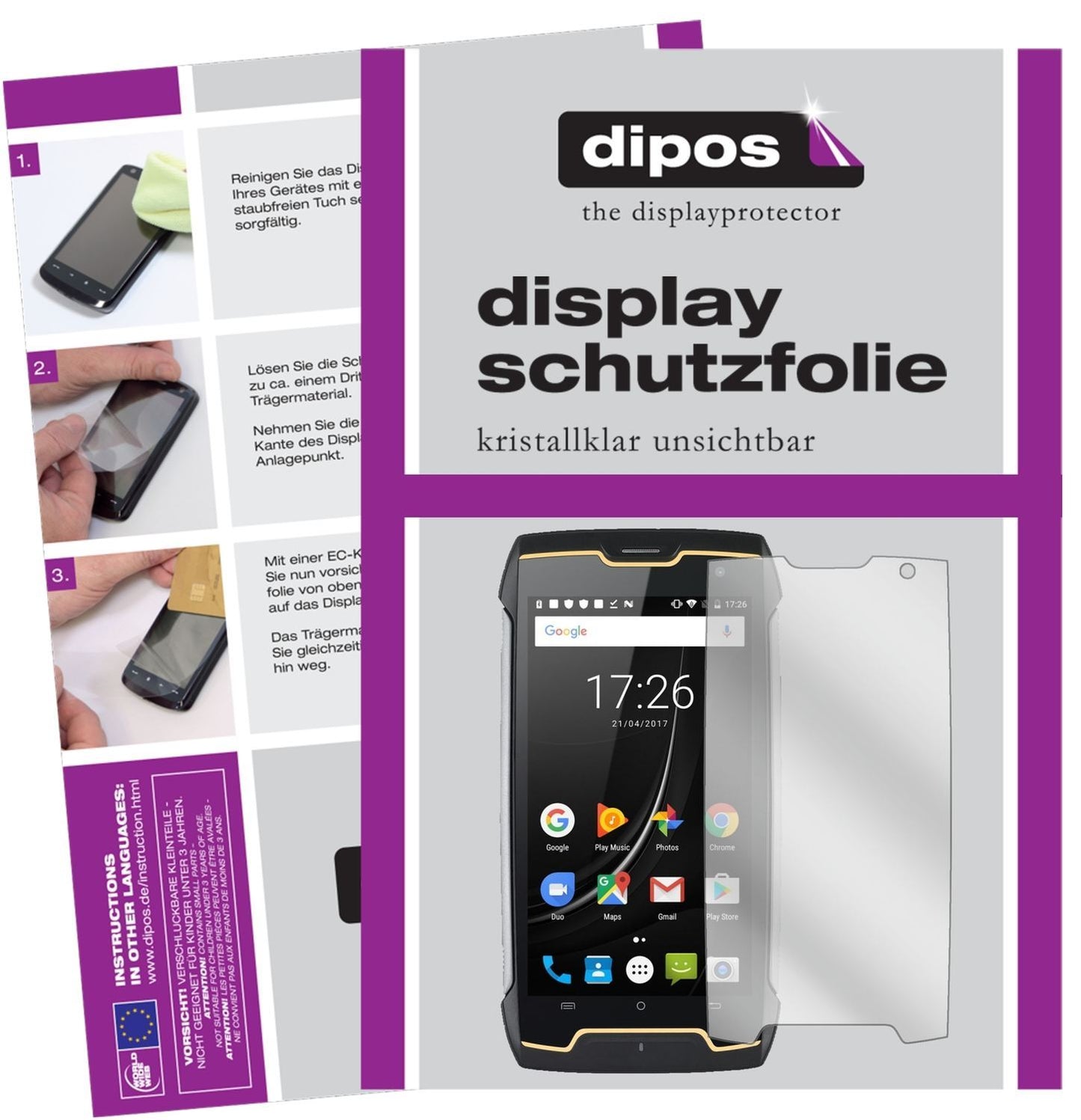 6x Schutzfolie klar für Cubot King Kong Display-Sc (1)